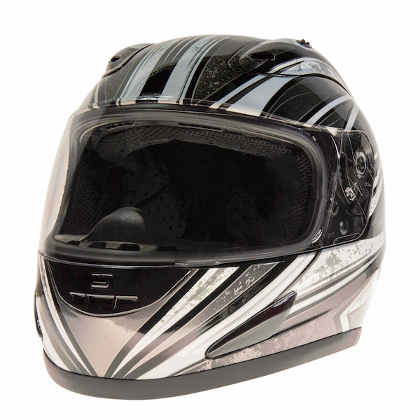 Helmet, Octane-Blk/Silver/Grey-2Xl